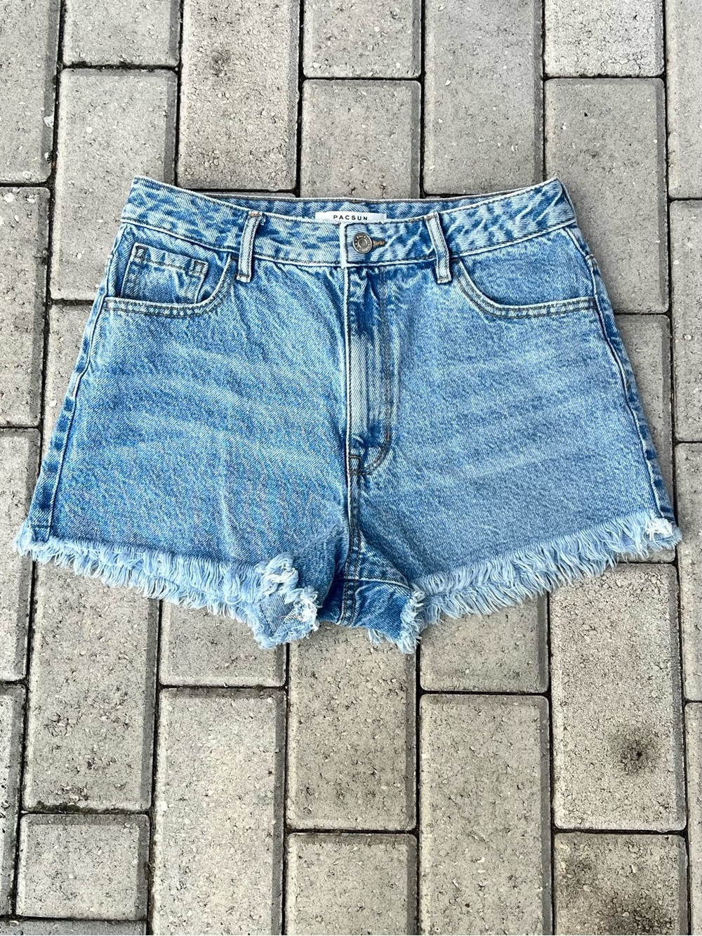 PacSun blue denim high waisted festival shorts | Size 27